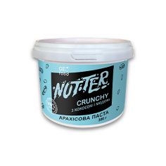 Паста арахісова Crunchy з кокосом та медом, Nutter, пластик, 300г
