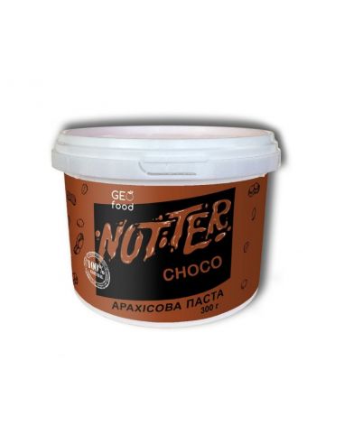 Паста арахісова Choco з чорним шоколадом, Nutter, пластик, 300г