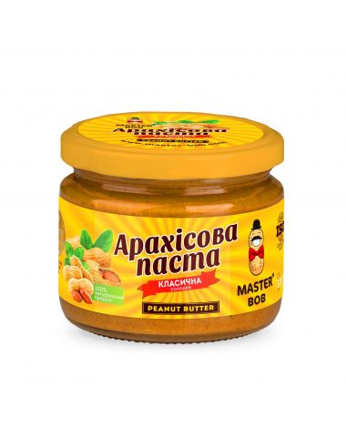 Паста арахісова класична солодка, Майстер Боб, 200г.