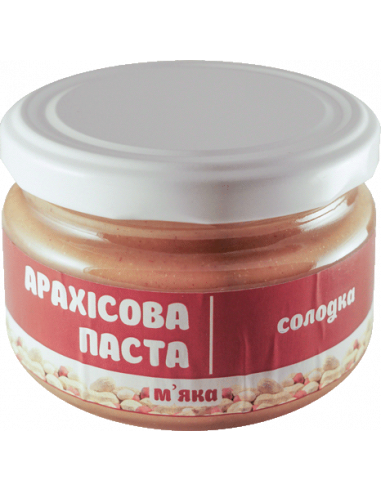 Паста арахісова солодка з родзинками і корицею, Майстер Боб, 200г.