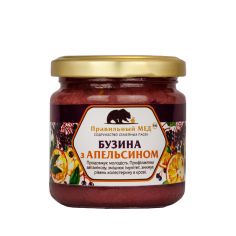 Правильний мед з бузиною та апельсином, 260г