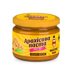 Паста арахісова солодка хрустка, Майстер Боб, 200г.
