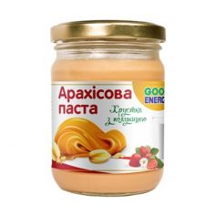 Паста арахісова хрустка з полуницею, GoodEnergy, 250г.