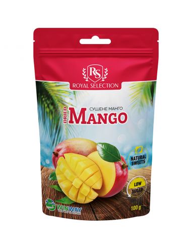 Манго сушене, Low sugar, Winway, 100г