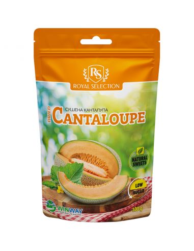 Диня сушена канталупа, Low sugar, Winway, 100г