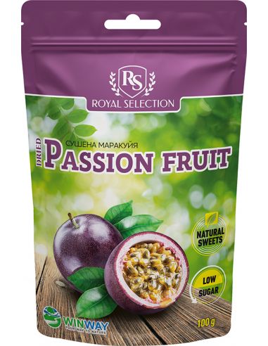 Маракуйя сушена, Low sugar, Winway, 100г