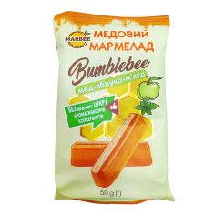 Мармелад медовий Bumblebee, Мед-Яблуко-М'ята, Marbee, 50г