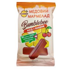 Мармелад медовий Bumblebee, Мед-Вишня, Marbee, 50г