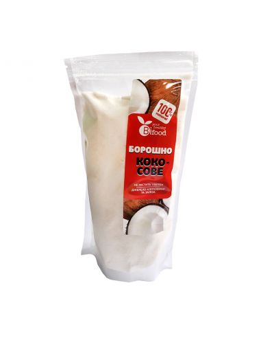 Борошно кокосове знежирене, Bifood, 300г
