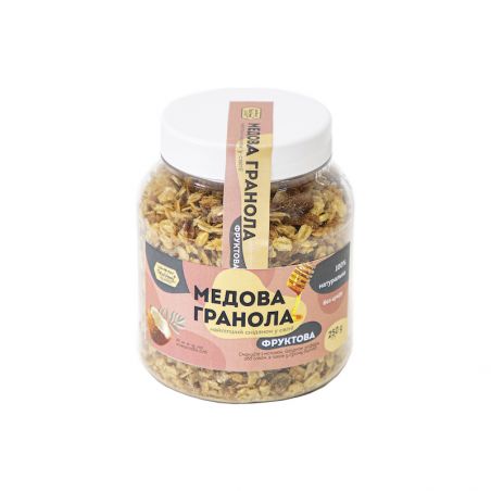 Гранола фруктова, в банці, O&H, 250г