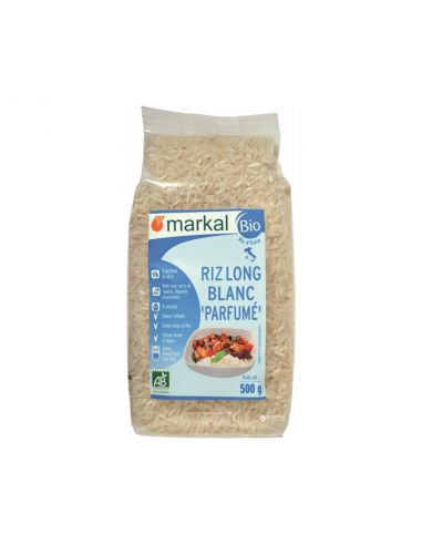 Рис довгозерний неочищений ароматний, Markal, 500 г
