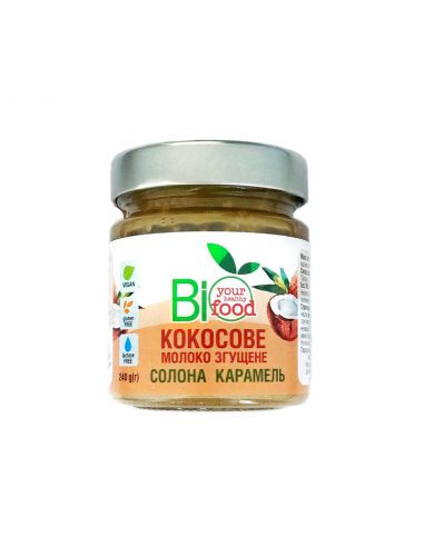 Молоко кокосове згущене "Солона карамель", Biofood, 240г
