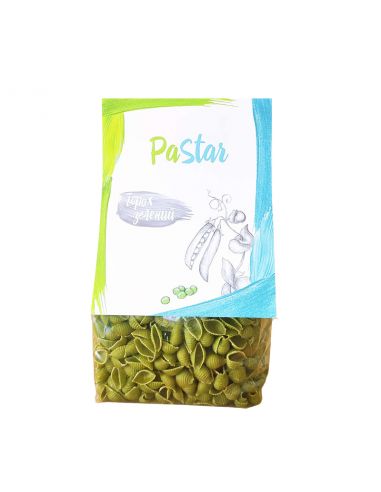 Макарони з гороху зеленого (мушля), PaStar, 350г