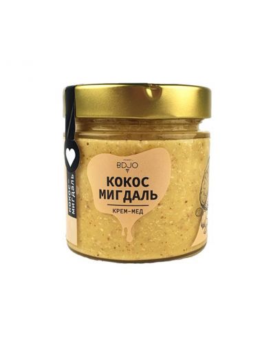 Мед кокос-мигдаль, BDJO, 300г