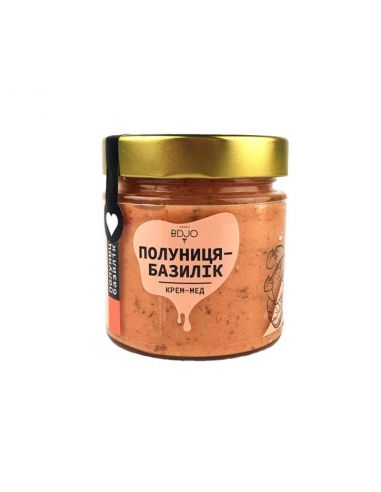 Мед полуниця-базилік, BDJO, 300г