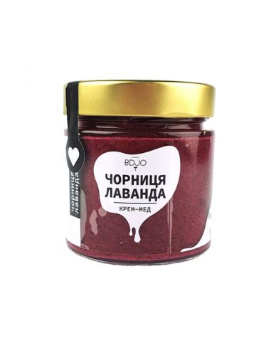 Мед чорниця-лаванда, BDJO, 300г