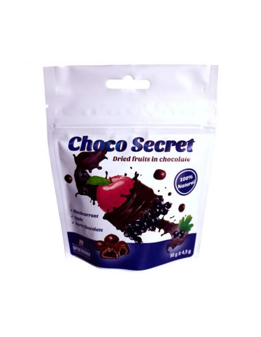 Цукерки з сухофруктів в шоколаді Чорна смородина, Choco Secret, 50г