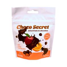 Цукерки з сухофруктів в шоколаді Яблуко, Choco Secret, 50г
