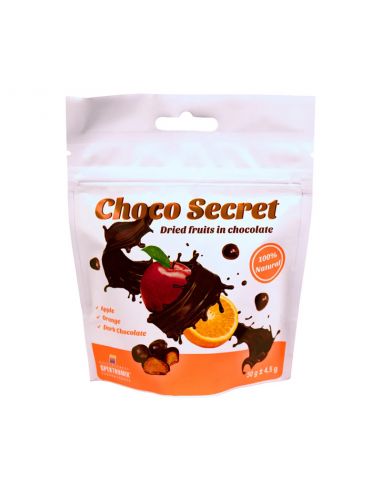 Цукерки з сухофруктів в шоколаді Яблуко, Choco Secret, 50г