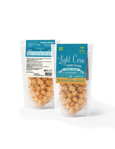 Попкорн gourmet Кокосова карамель, Light Corn, 60г