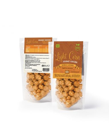 Попкорн gourmet Подвійна карамель, Light Corn, 60г