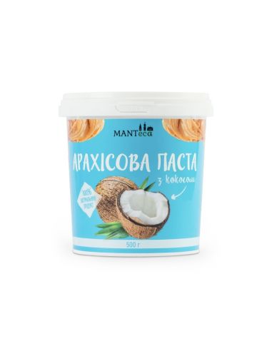 Паста арахісова з кокосом, Manteca, 500г
