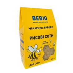 Макаронні вироби без глютену Рисові соти для супу, Bebig, 300г