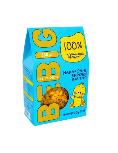 Макаронні вироби без глютену Кукурудзяні фігурні, Bebig, 300г