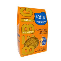 Макаронні вироби без глютену Рисові-кукурудзяні равлики, Bebig, 300г