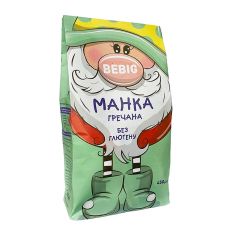 Манка гречана без глютену, Bebig, 450г