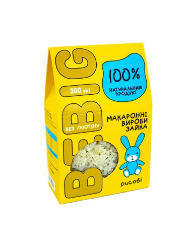 Макаронні вироби без глютену Рисові фігурні, Bebig, 300г