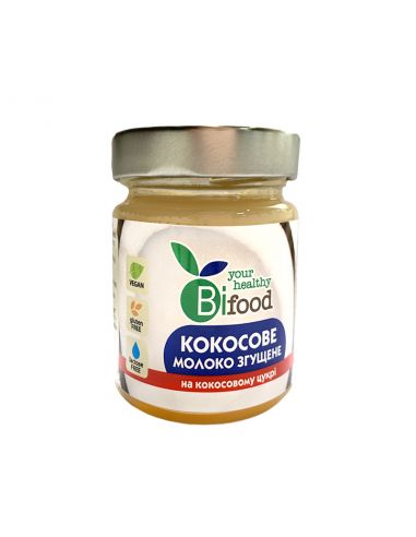 Молоко кокосове згущене на кокосовому цукрі, Biofood, 240г