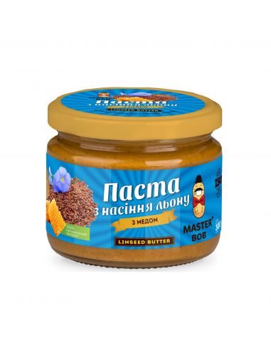 Паста лляна з медом, Майстер Боб, 200г.