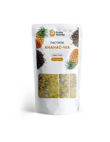 Пастила ананас-чіа, Fruity Yummy, 40г