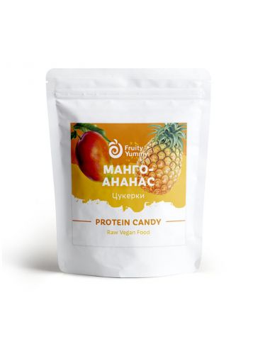 Цукерки Манго-Ананас, Fruity Yummy, 60г
