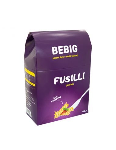 Макаронні вироби без глютену Рисові спіралі, Bebig, 300г
