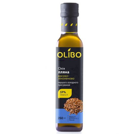 Олія льняна, Olibo, 250мл