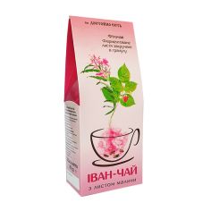 Іван чай гранульований з листом малини, Достойно Есть, 80г