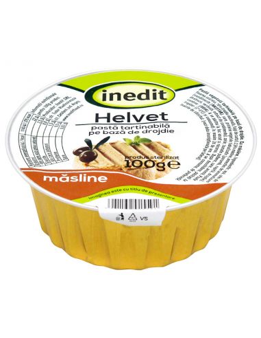 Паштет вегетаріанський з оливками Helvet, INEDIT, 100г
