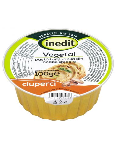 Паштет вегетаріанський соєвий з грибами VEGETAL, INEDIT, 100г
