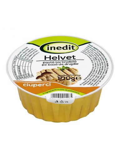 Паштет вегетаріанський з грибами Helvet, INEDIT, 100г