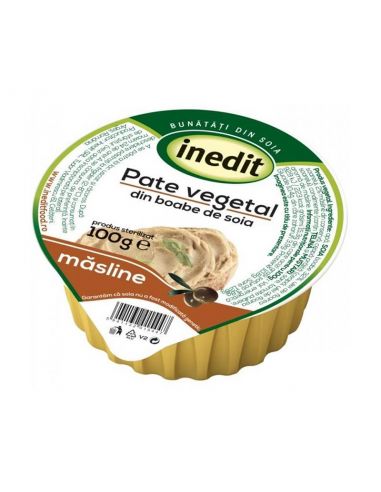 Паштет вегетаріанський соєвий з оливками VEGETAL, INEDIT, 100г