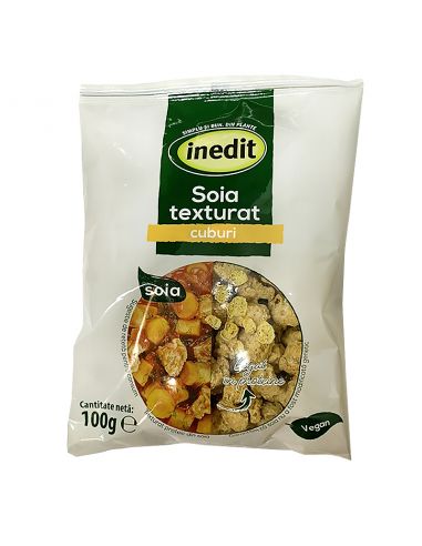 Соя текстурована, шматочки, INEDIT, 100г