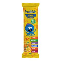 Батончик фруктовий Фінік з мигдалем та гарбузом, Fruit Air, 38г