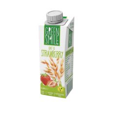 Молоко ультрапастеризоване вівсяне з наповнювачем Полуниця, 1,5%, Green Smile, 260г