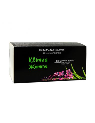 Іван-чай Квітка Життя, Карпатчай, папер.упаковка, 20пак., 30г