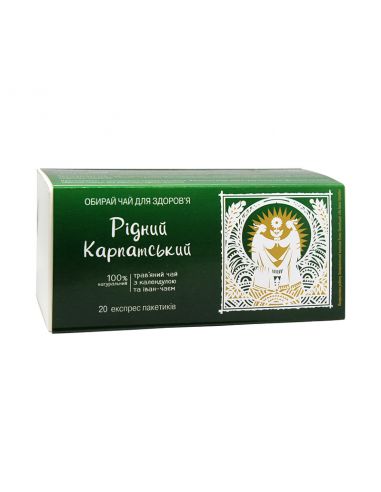 Іван-чай Рідний карпатський, Карпатчай, папер.упаковка, 20пак., 30г