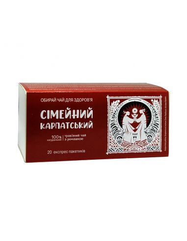 Іван-чай Сімейний карпатський, Карпатчай, папер.упаковка, 20пак., 30г