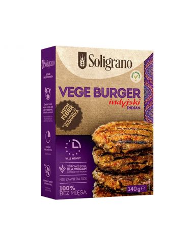 Суміш для бургера Індійська веган, Soligrano, 140г