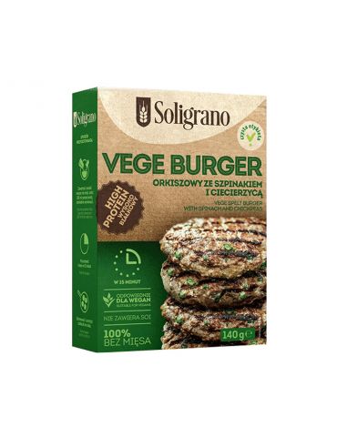 Суміш для бургера Спельтова веган, Soligrano, 140г